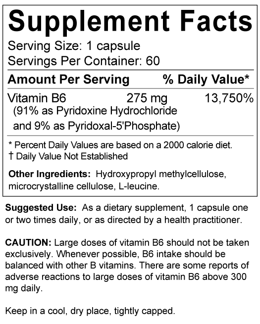 Vitamin B6 - Pyridoxine P5P