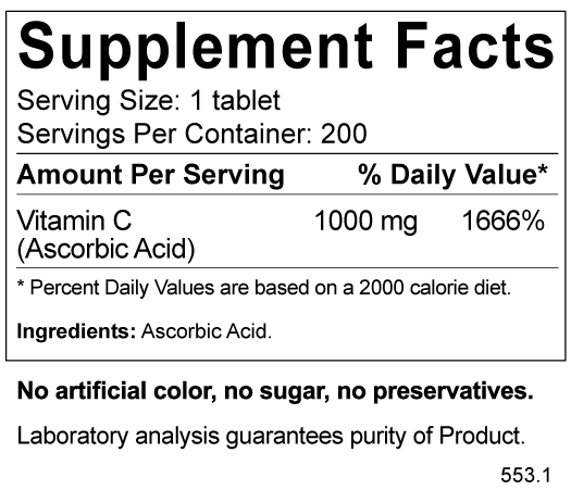 Vitamin C Ascorbic Acid