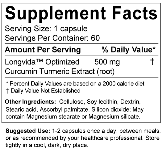 Longvida RD Optimized Curcumin