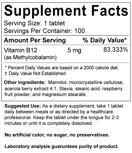 Vitamin B12  -  Methylcobalamin